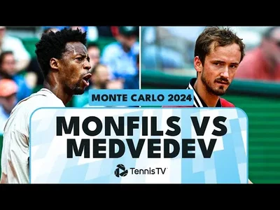 Les meilleurs moments de Monfils vs Medvedev au deuxième tour sur la terre battue de Monte-Carlo