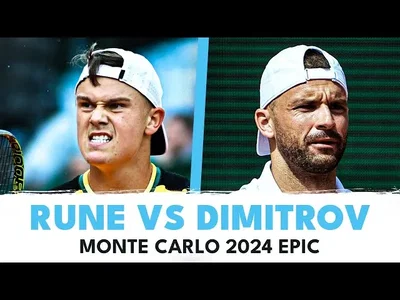 Combat épique entre Rune et Dimitrov à Monte-Carlo !