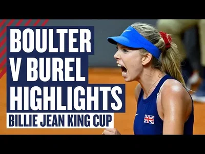 Meilleurs moments de Boulter vs Burel, troisième match de la rencontre Grande-Bretagne vs France (Billie Jean King Cup Qualifier 2024)