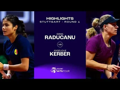 Les meilleurs moments de Raducanu vs Kerber au premier tour sur la terre battue de Stuttgart