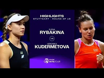 Les meilleurs moments de Rybakina vs Kudermetova au 2e tour sur la terre battue de Stuttgart