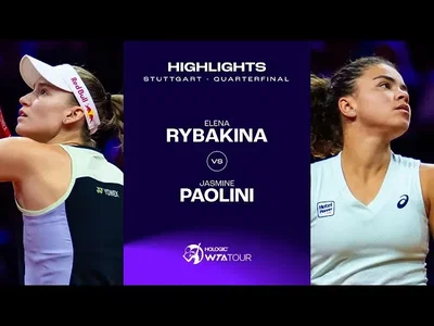 Les meilleurs moments de Rybakina vs Paolini en quart de finale sur la terre battue de Stuttgart