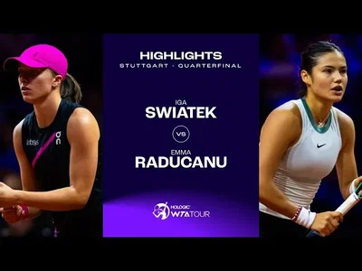 Les meilleurs moments de Swiatek vs Raducanu en quart de finale sur la terre battue de Stuttgart