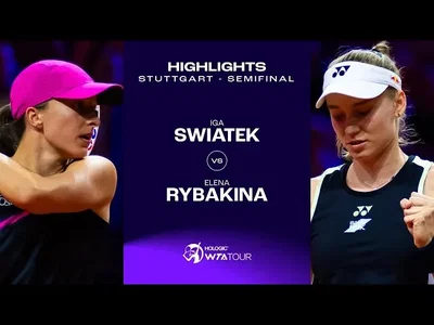 Les meilleurs moments de la demi-finale Rybakina vs Swiatek sur la terre battue de Stuttgart