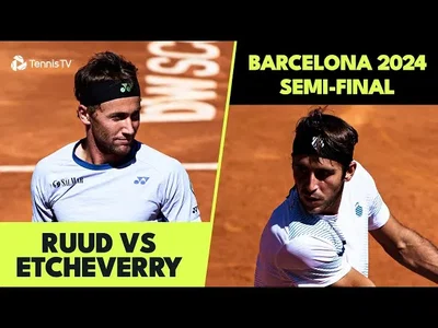 Les meilleurs moments de la demi-finale entre Ruud et Etcheverry sur la terre battue de Barcelone