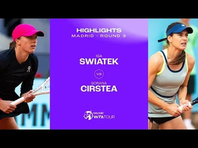 Les meilleurs moments de Swiatek vs Cirstea au 3ème tour sur la terre battue de Madrid
