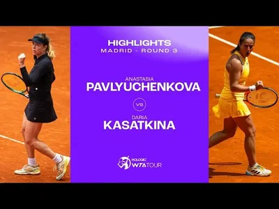 Anastasia Pavlyuchenkova vs Daria Kasatkina | 2024 Madrid Round 3