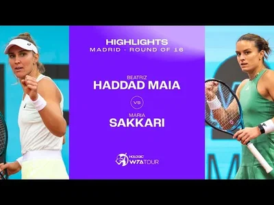 Beatriz Haddad Maia vs. Maria Sakkari | 2024 Madrid Round of 16
