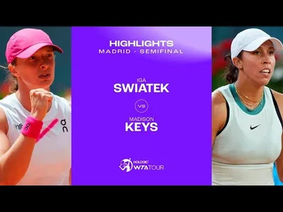 Les meilleurs moments de la demi-finale entre Swiatek et Keys sur la terre battue de Madrid