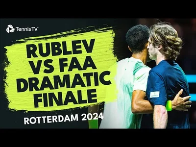Rublev vs Auger-Aliassime, la fin dramatique de leur match du 2e tour à Rotterdam