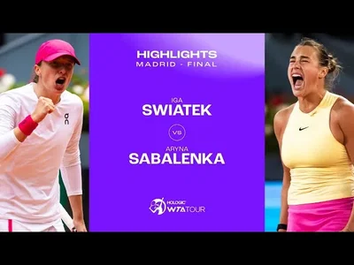 Les meilleurs moments de la finale entre Iga Swiatek et Sabalenka sur la terre battue de Madrid