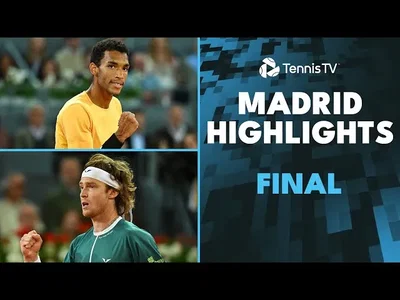 Meilleurs moments Rublev vs Auger-Aliassime en finale sur la terre battue de Madrid