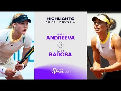 Andreeva vs Badosa au premier tour sur la terre battue de Rome