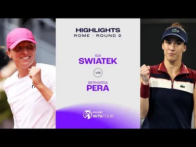 Swiatek vs Pera au 2e tour à Roma (WTA 1000)