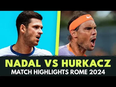 Les meilleurs moments de Nadal vs Hurkacz au 2e tour sur la terre battue de Rome (WTA 1000)