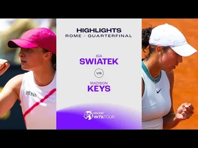 Iga Swiatek vs Madison Keys | 2024 Rome Quart de finale