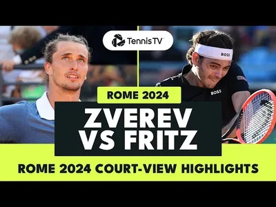 Les meilleurs moments de Zverev vs Fritz en quart de finale sur la terre battue de Rome (Masters 1000)
