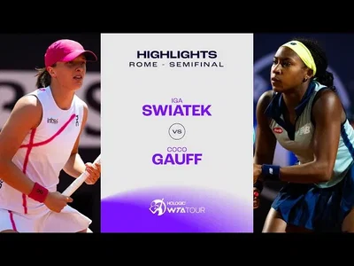 Les meilleurs moments de la demi-finale Swiatek vs Gauff sur la terre battue de Rome (WTA 1000)