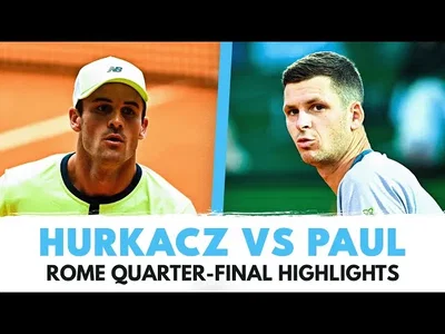 Les meilleurs moments de Paul vs Hurkacz en quart de finale sur la terre battue de Rome (Masters 1000)