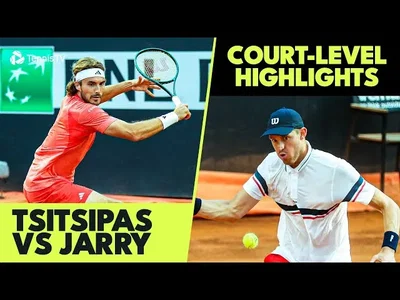 Les meilleurs moments de Jarry vs Tsitsipas en quart de finale sur la terre battue de Rome (Masters 1000)