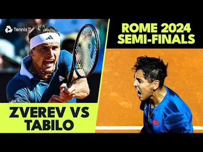 Les meilleurs moments de la demi-finale entre Zverev et Tabilo sur la terre battue de Rome (Masters 1000)
