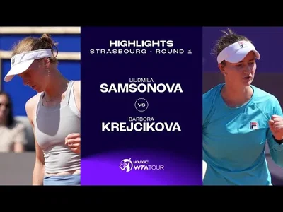 Les meilleurs moments de Samsonova vs Krejcikova au 1er tour sur la terre battue de Strasbourg (WTA 500)