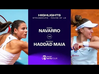 Les meilleurs moments du match Haddad Maia vs Navarro au 2e tour sur la terre battue de Strasbourg (WTA 500)
