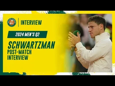 Regardez l'interview de Schwartzman après son dernier match à Roland-Garros, au deuxième tour des qualifications contre Halys.