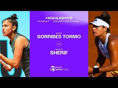 Extraits du match Sherif vs Sorribes Tormo en quarts sur la terre battue de Rabat (WTA 250)