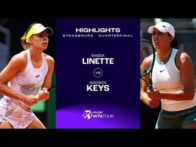 Les meilleurs moments des quarts de finale Keys vs Linette sur la terre battue de Strasbourg (WTA 500)