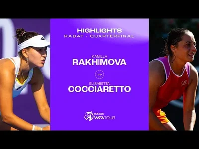 Les meilleurs moments de Rakhimova vs Cocciaretto en quarts sur la terre battue de Rabat (WTA 250)