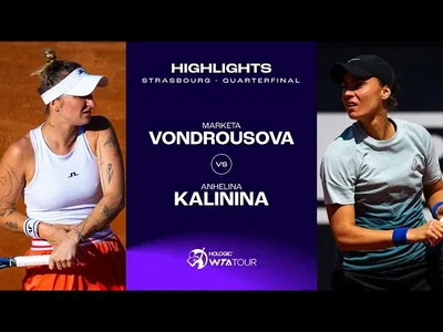 Les meilleurs moments des quarts de finale Kalinina vs Vondrousova sur la terre battue de Strasbourg (WTA 500)