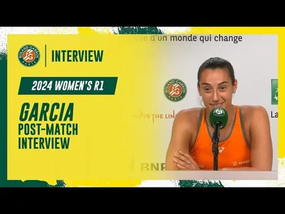 Regardez la conférence de presse de Garcia après sa qualification pour le 2e tour à Roland-Garros