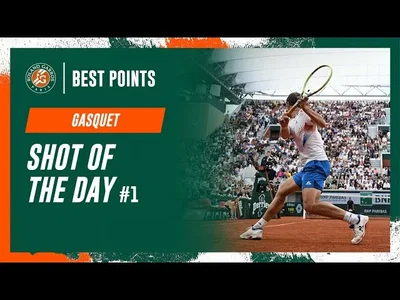 Meilleur point de la première journée par Richard Gasquet à Roland-Garros 2024