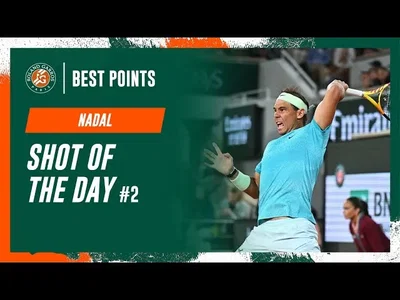 Regardez Nadal jouer le point de la deuxième journée à Roland-Garros 2024