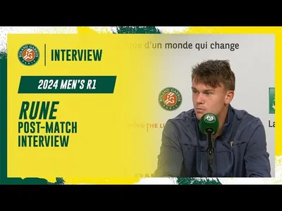 Regardez l'interview de Rune lors de la conférence de presse après son premier tour à Roland-Garros 2024