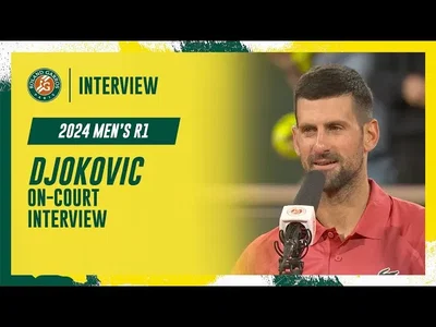 Regardez l'interview de Djokovic après sa victoire au premier tour contre Herbert à Roland-Garros 2024