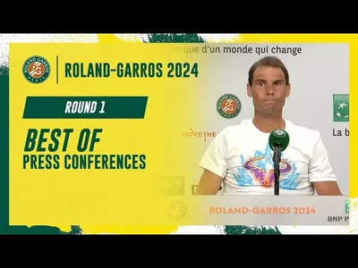 Nadal, Djokovic, Monfils, Cornet, Zverev ou Osaka, voici le best of des conférences de presse du 1er tour de Roland-Garros 2024.