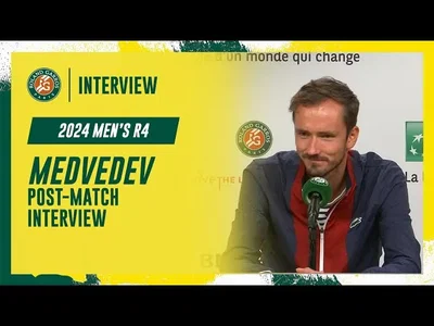 Regardez la conférence de presse d'après-match de Medvedev après sa défaite au quatrième tour à Roland-Garros 2024