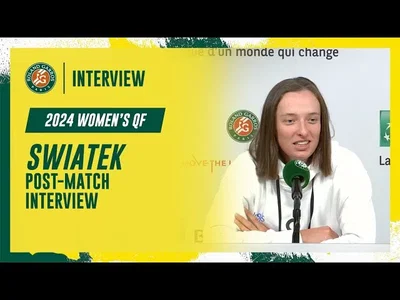 Regardez la conférence de presse d'après-match de Swiatek après sa victoire en quarts de finale à Roland-Garros 2024