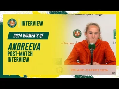 Regardez la conférence de presse d'Andreeva après sa victoire en quarts de finale à Roland-Garros 2024