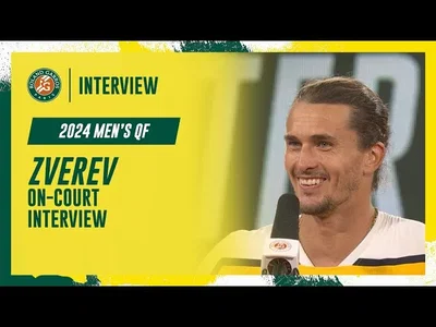 Regardez l'interview de Zverev après sa victoire en quarts de finale à Roland-Garros 2024