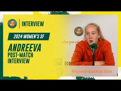 Regardez la conférence de presse d'Andreeva après sa défaite en demi-finale à Roland-Garros 2024