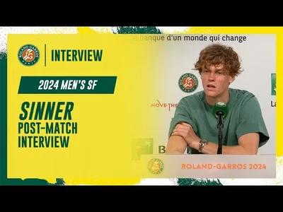 Regardez la conférence de presse d'après-match de Sinner après sa défaite en demi-finale contre Alcaraz à Roland-Garros 2024