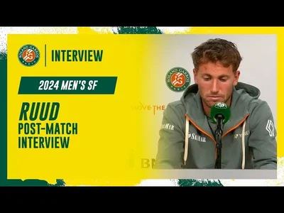 Regardez la conférence de presse d'après-match de Ruud après sa défaite en demi-finale à Roland-Garros 2024