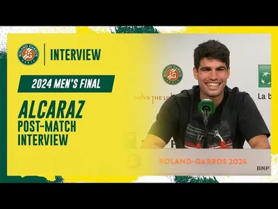 Regardez l'interview d'Alcaraz après sa victoire en finale contre Zverev à Roland-Garros 2024