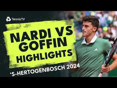 Les meilleurs moments de Nardi vs Goffin au 1er tour sur le gazon de 'S-Hertogenbosch (ATP 250)