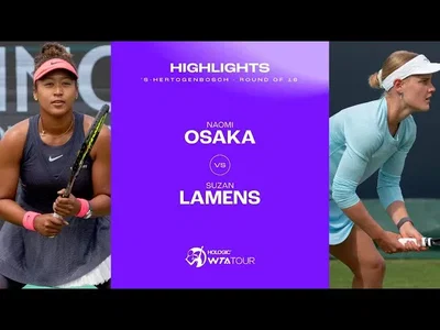 Les meilleurs moments de la rencontre Osaka - Lamens au 2e tour sur le gazon de 's-Hertogenbosch