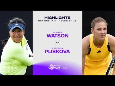 Les meilleurs moments du match Pliskova vs Watson au 2e tour sur le gazon de Nottingham.