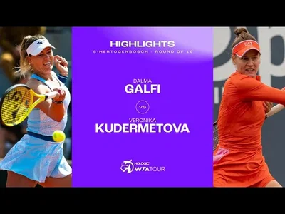 Les meilleurs moments du match Galfi - Kudermetova au 2e tour sur le gazon de 's-Hertogenbosch.